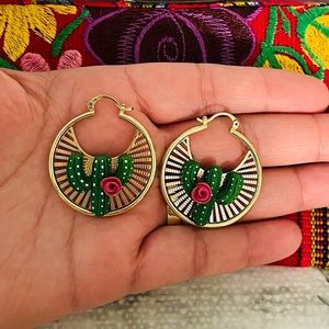 Super cute gold filled cactus earrings!